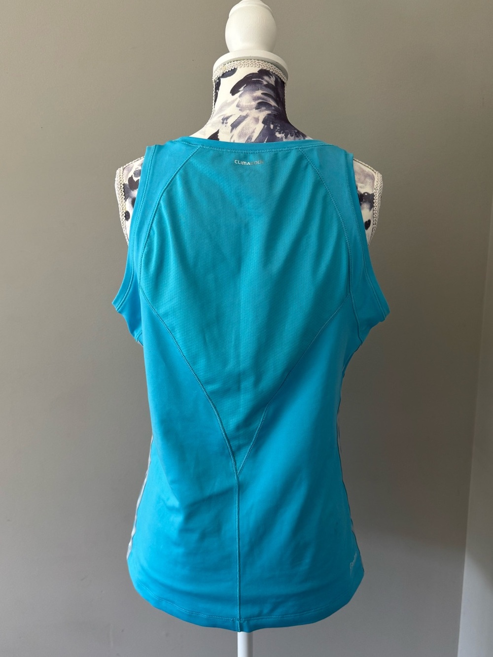 Blue Adidas Climacool Workout Tank Top With Racerback - Picture 4 of 11